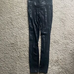 Spanx shiny camo leggings